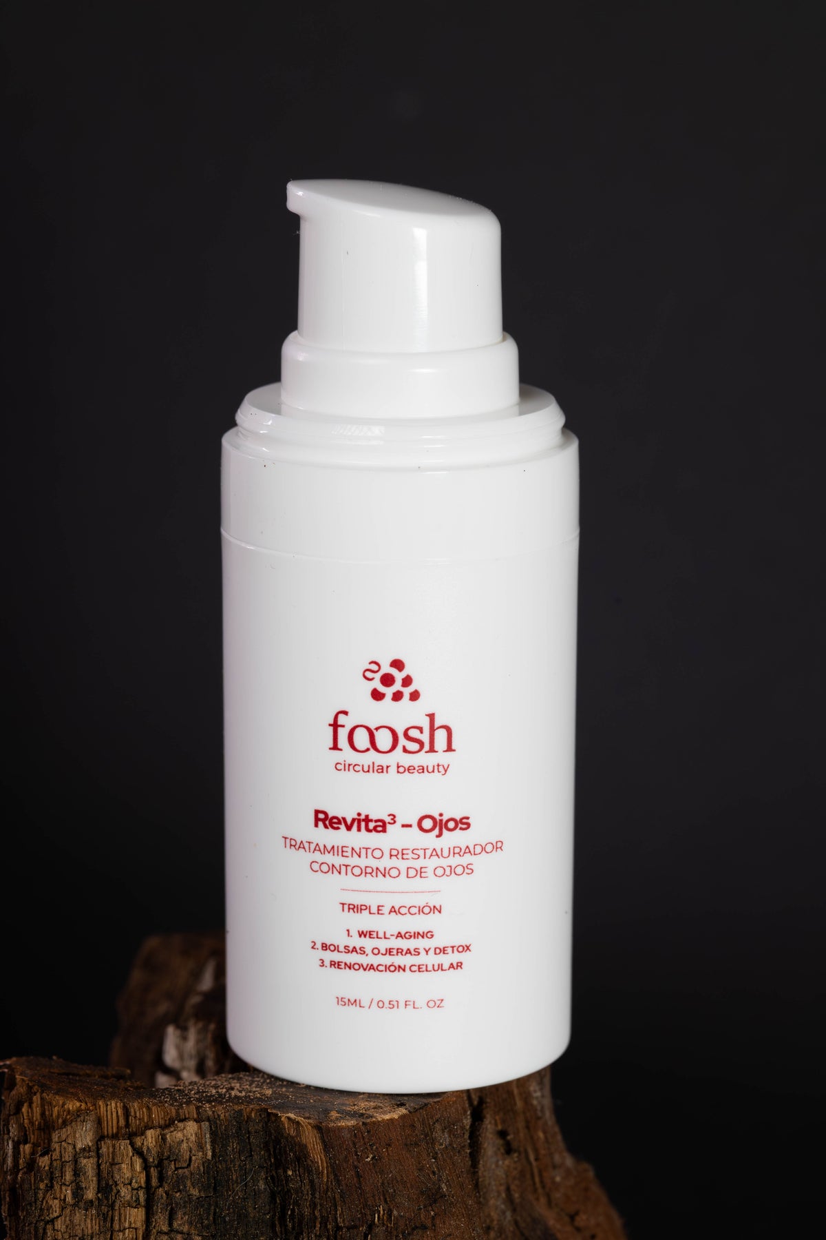 REVITA3-OJOS | Tratamiento Restaurador del Contorno de Ojos Triple Acción | Con cafeína, Resveratrol, ácido hialurónico, factores de crecimiento y postbióticos