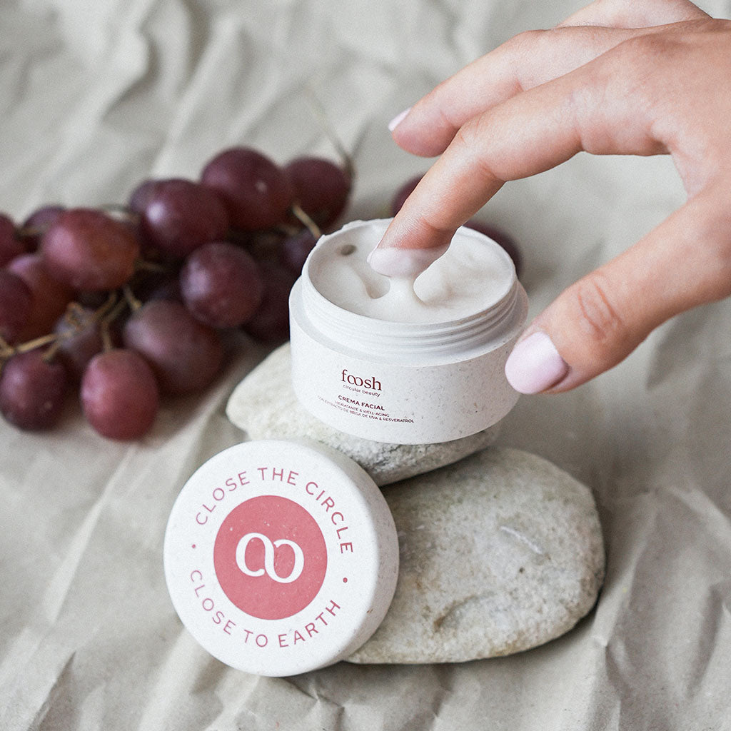 CREMA FACIAL | Hidratante & Well-aging | Con extracto de brisa de uva & resveratrol